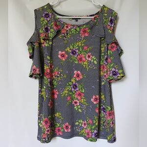 Ava & Grace Womens Cold Shoulder Blouse Size XL